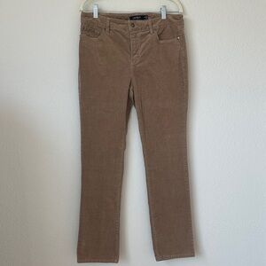 Lauren Ralph Lauren Brown Corduroy Pants 10P Petite Straight Leg Classic